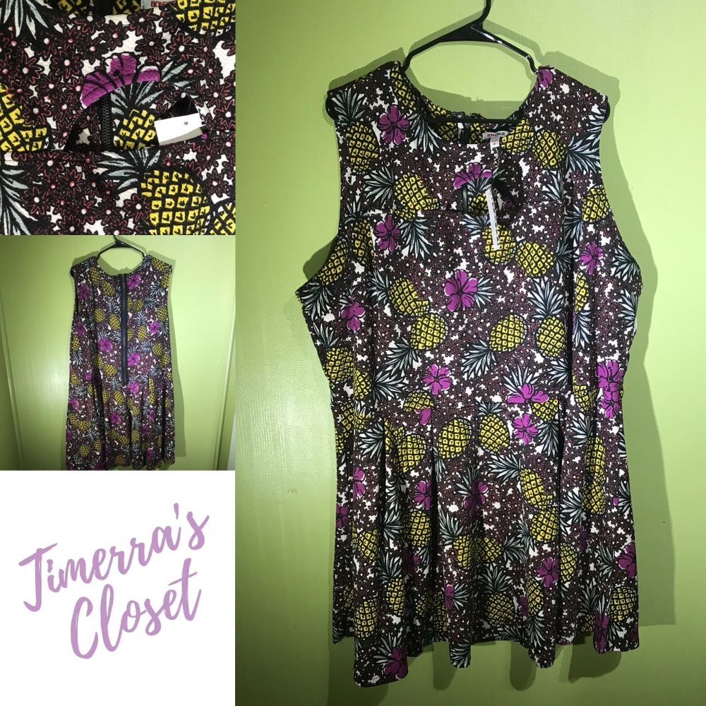 Bongo Pineapple Skater Dress